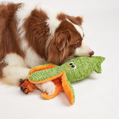 FOFOS Summer Green Octopus Plush Dog Toy