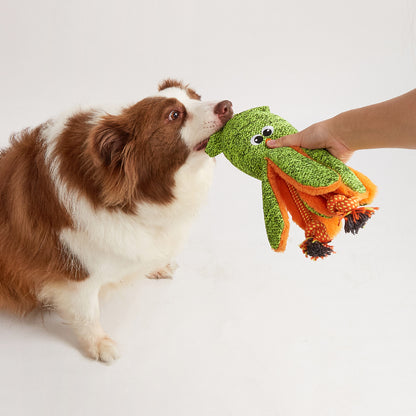 FOFOS Summer Green Octopus Plush Dog Toy