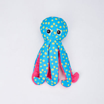 FOFOS Sealife Blue Octopus Plush Dog Toy