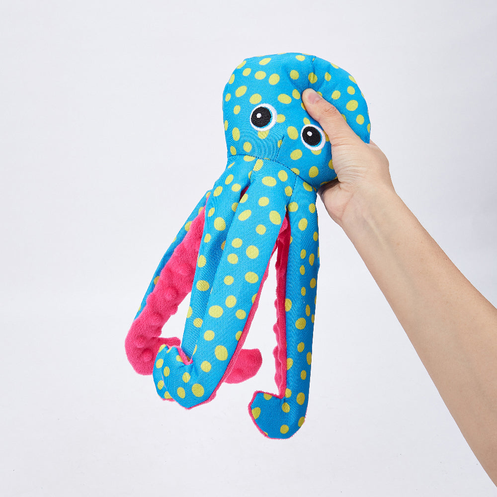 FOFOS Sealife Blue Octopus Plush Dog Toy