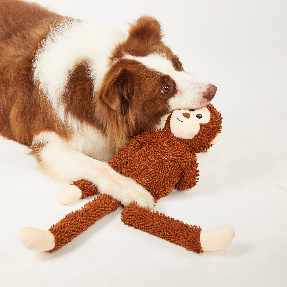 FOFOS Monkey Tough Long Body Dog Toy