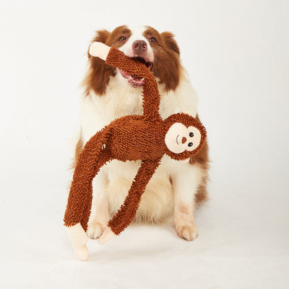 FOFOS Monkey Tough Long Body Dog Toy