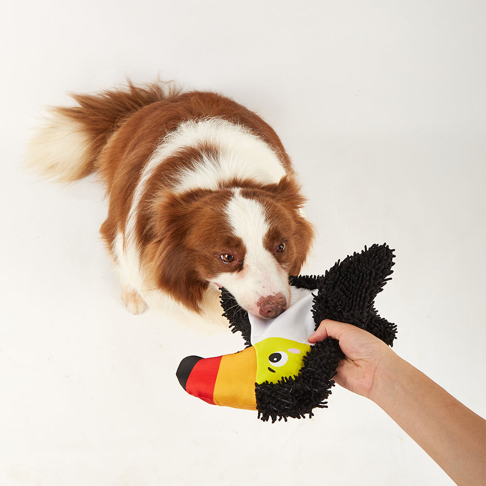 FOFOS Bird Non-stuffing Crinkle Tough Dog Toy