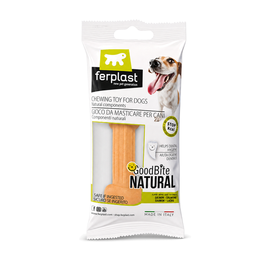 FERPLAST GoodBite Natural Bone Salmon 2x15g Dog Toy