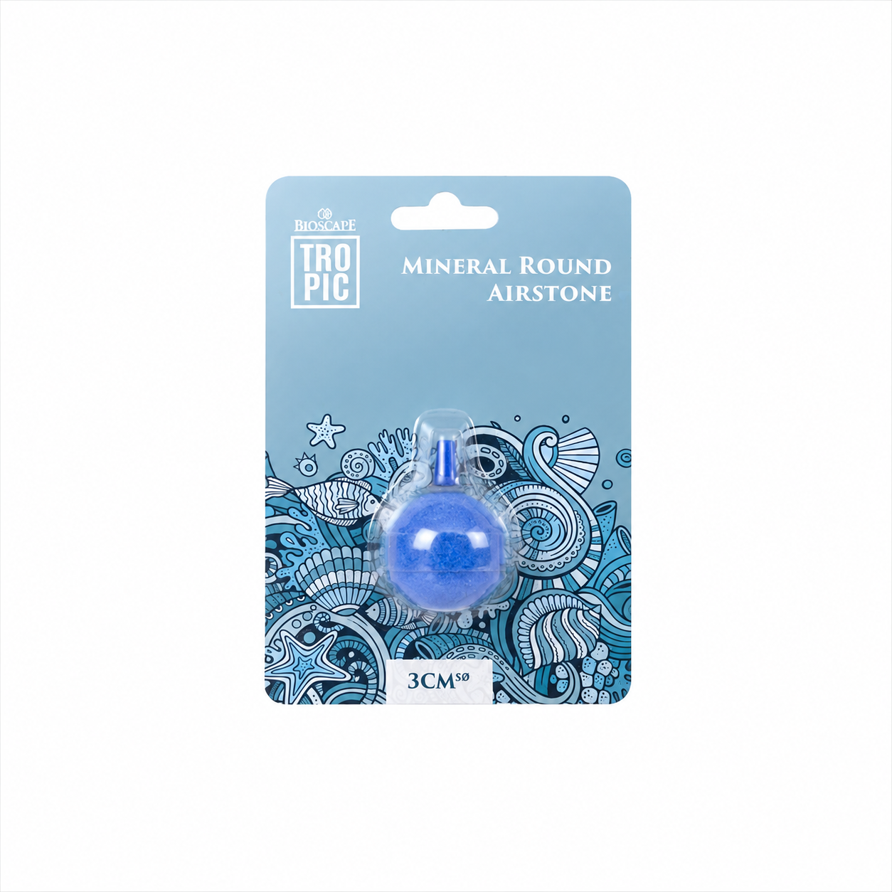 BIOSCAPE Mineral Round Aquarium Air Stone 30 x 30mm — barcode 9327975051723