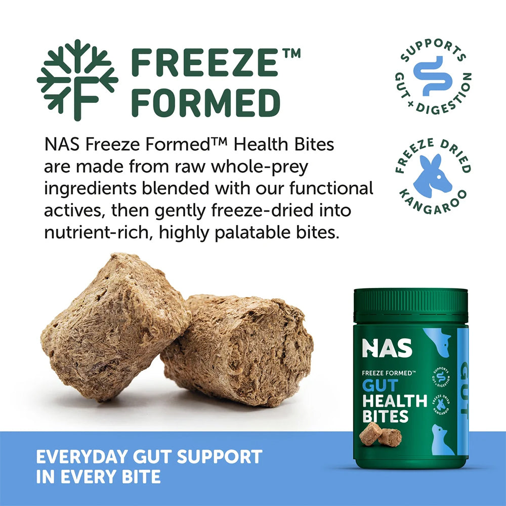 NATURAL ANIMAL SOLUTIONS Freeze Formed Gut Health Bites For Dogs & Cats – Product information image 6
