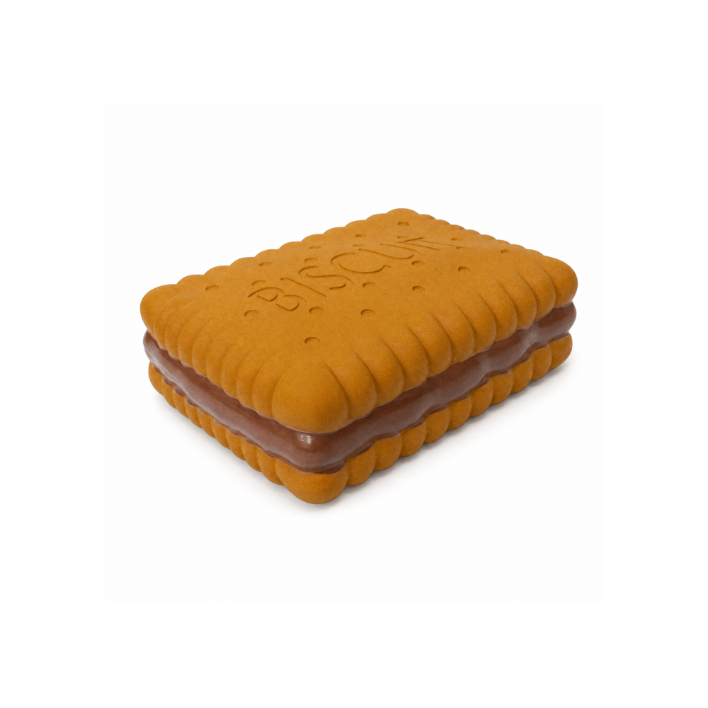 FURKIDZ Latex Biscuit Toy 20cm Plain