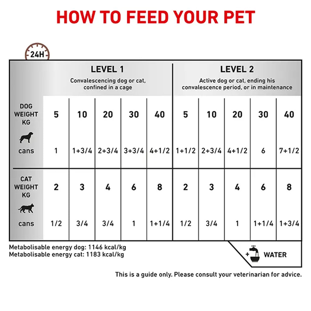 Royal Canin Veterinary Recovery Wet Dog & Cat Food 195g — product information image