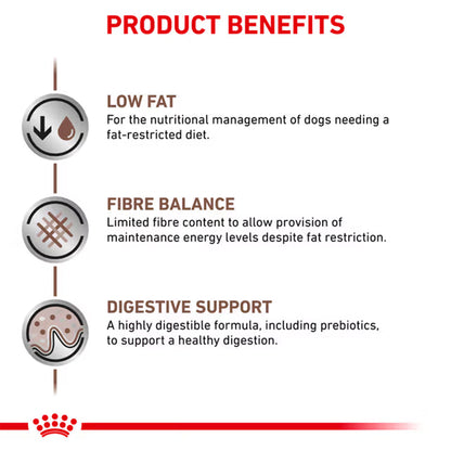 Royal Canin Gastrointestinal Low Fat Adult Wet Dog Food Cans 420g — product information image