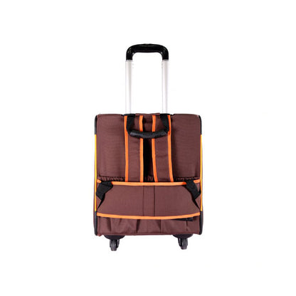 IBIYAYA Wheeled Backpack Parallel Transport Pet Trolley