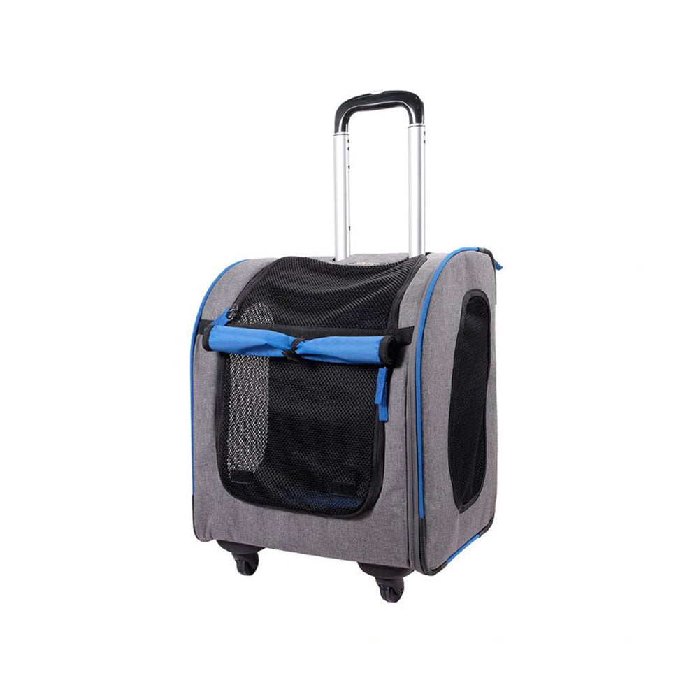 IBIYAYA Wheeled Backpack Parallel Transport Pet Trolley