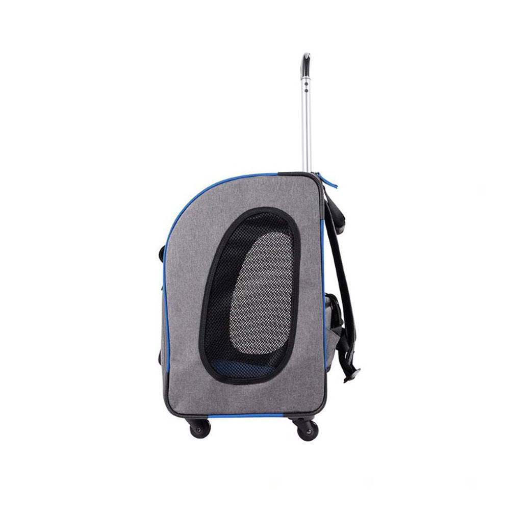 IBIYAYA Wheeled Backpack Parallel Transport Pet Trolley