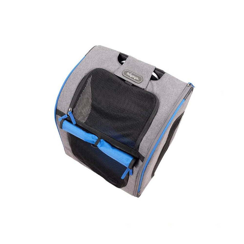 IBIYAYA Wheeled Backpack Parallel Transport Pet Trolley