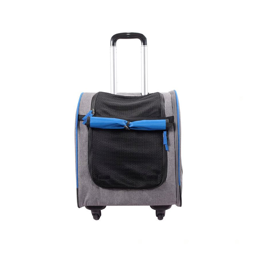 IBIYAYA Wheeled Backpack Parallel Transport Pet Trolley