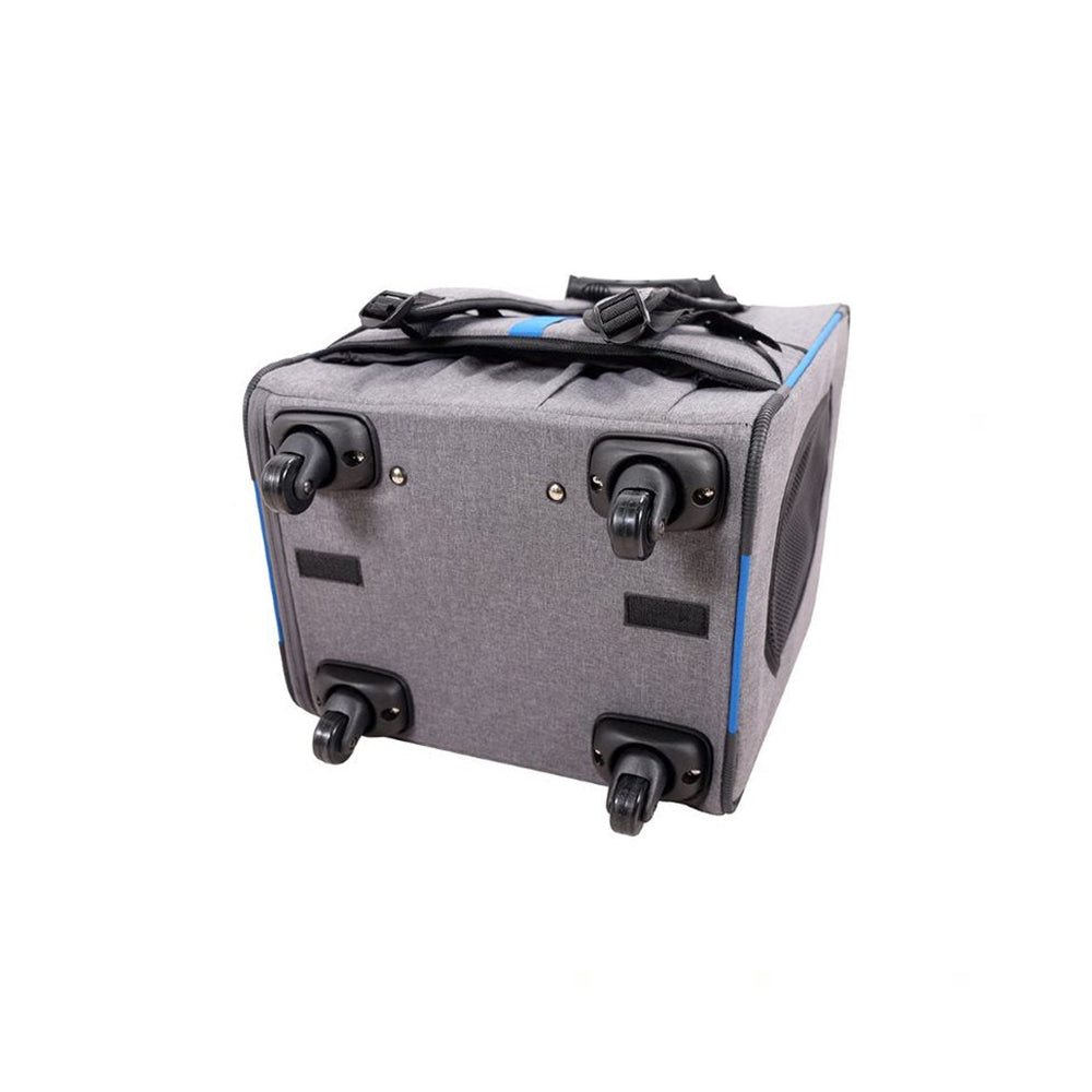 IBIYAYA Wheeled Backpack Parallel Transport Pet Trolley