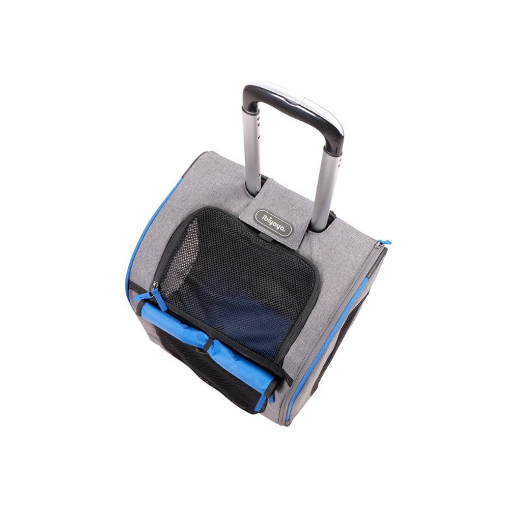 IBIYAYA Wheeled Backpack Parallel Transport Pet Trolley