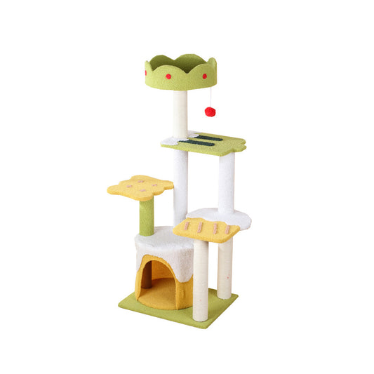 Ice Cream Multi-Level Sisal Cat House And Tree - Large 110x36x45cm