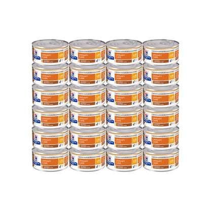HILLS PRESCRIPTION DIET C/D Multicare Stress Urinary Care Chicken & Vegetable Stew Wet Cat Food — 82g × 24 front packshot