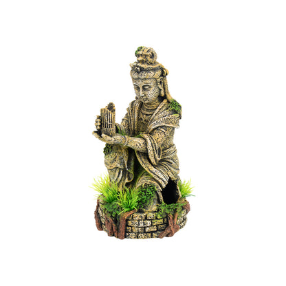 BIOSCAPE Oriental Lady at Well Aquarium Ornament 10 x 17.5cm — barcode 9327975046903