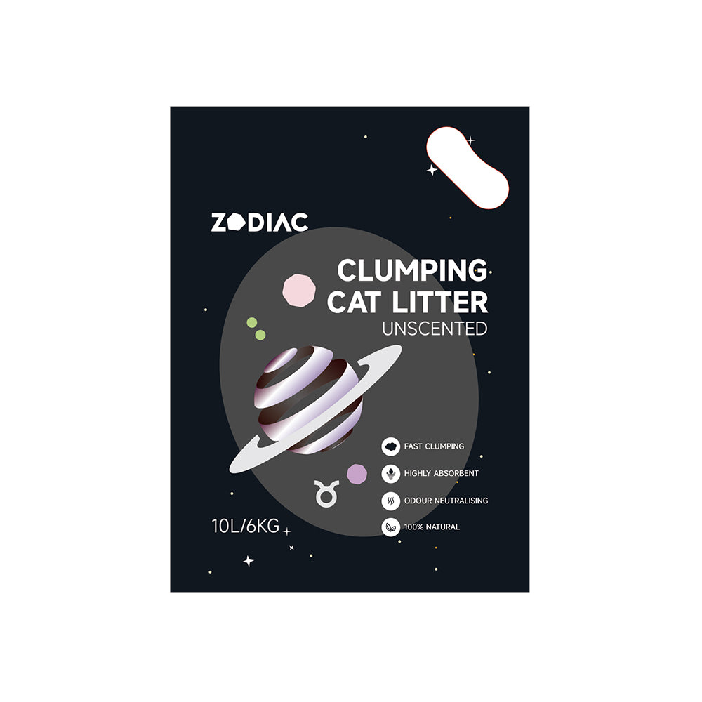 ZODIAC Unscented Clumping Cat Litter 6kg