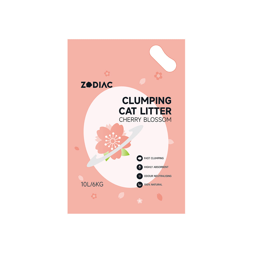 ZODIAC Cherry Blossom 6kg Clumping Cat Litter Petso Au