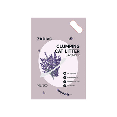 ZODIAC Lavender Clumping Cat Litter 6kg