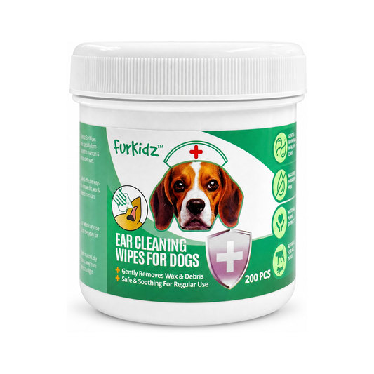 FURKIDZ Ear Cleaning Wipes for Dogs 200 Packs