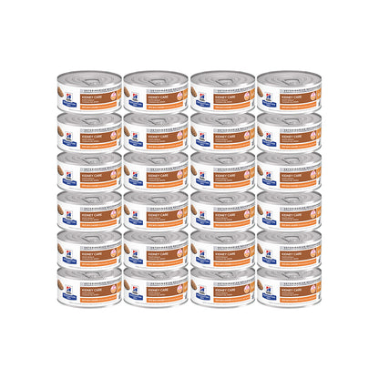 HILLS PRESCRIPTION DIET K/D Kidney Care Pâté with Chicken Wet Cat Food — 156g × 24 front packshot