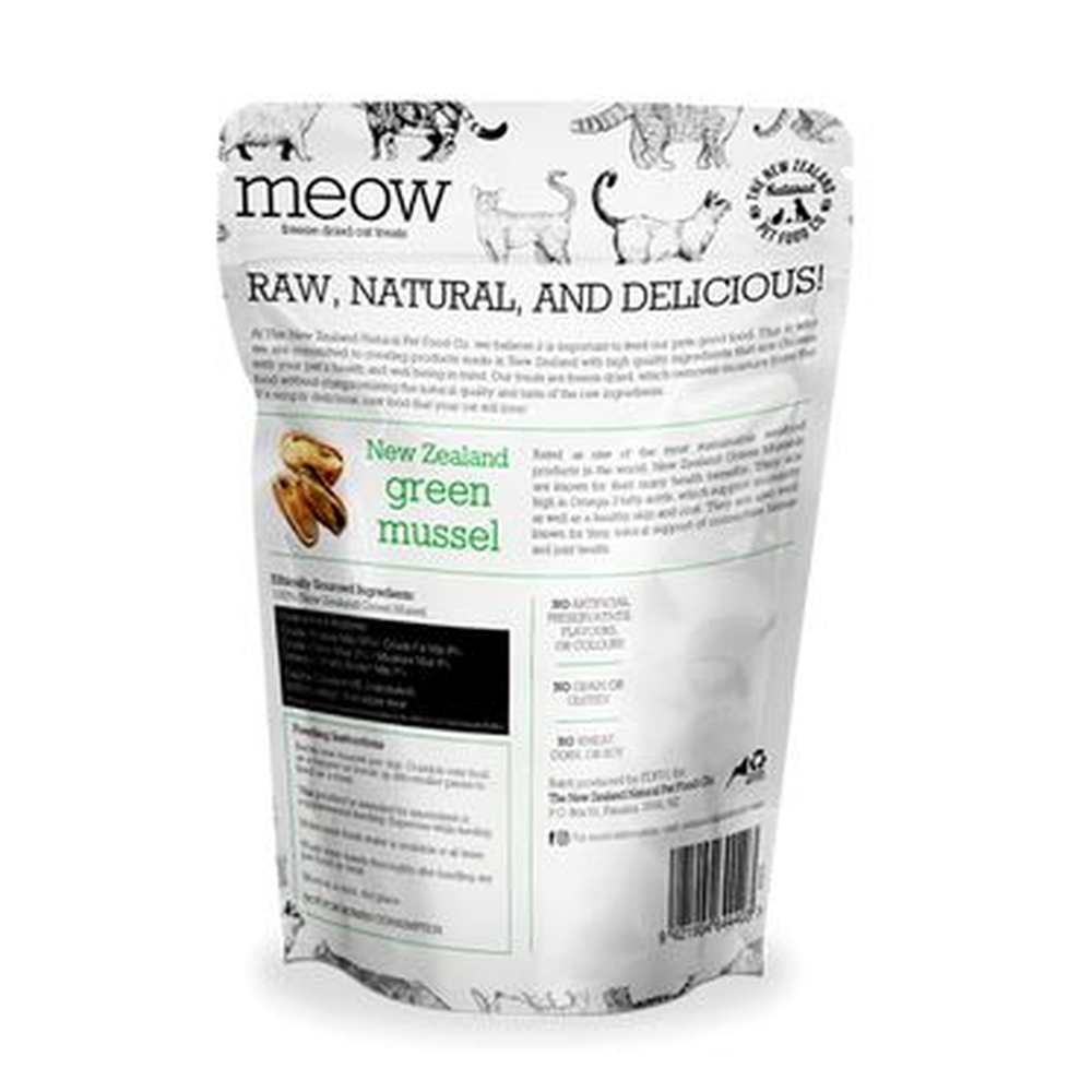 MEOW Green Lipped Mussels Freeze Dried Cat Treats 50g