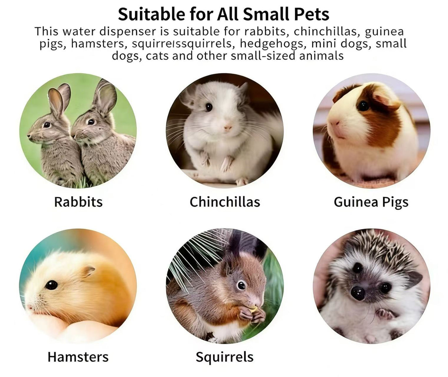 Auto-Fill Hanging Water Bottle for Cages: Perfect for Cats, Birds & Small Pets