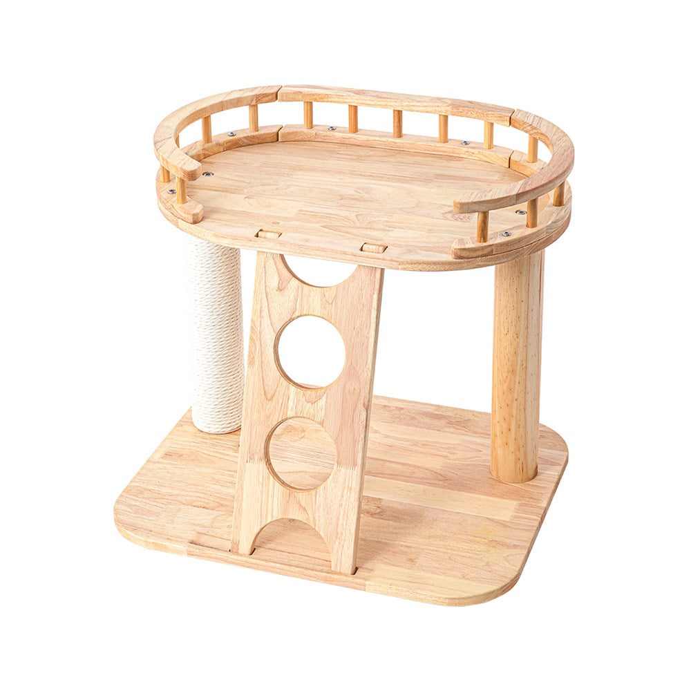 HONEYPOTCAT MZ Happy Steps Wooden Cat Tree - 53cm ag220801 – Petso