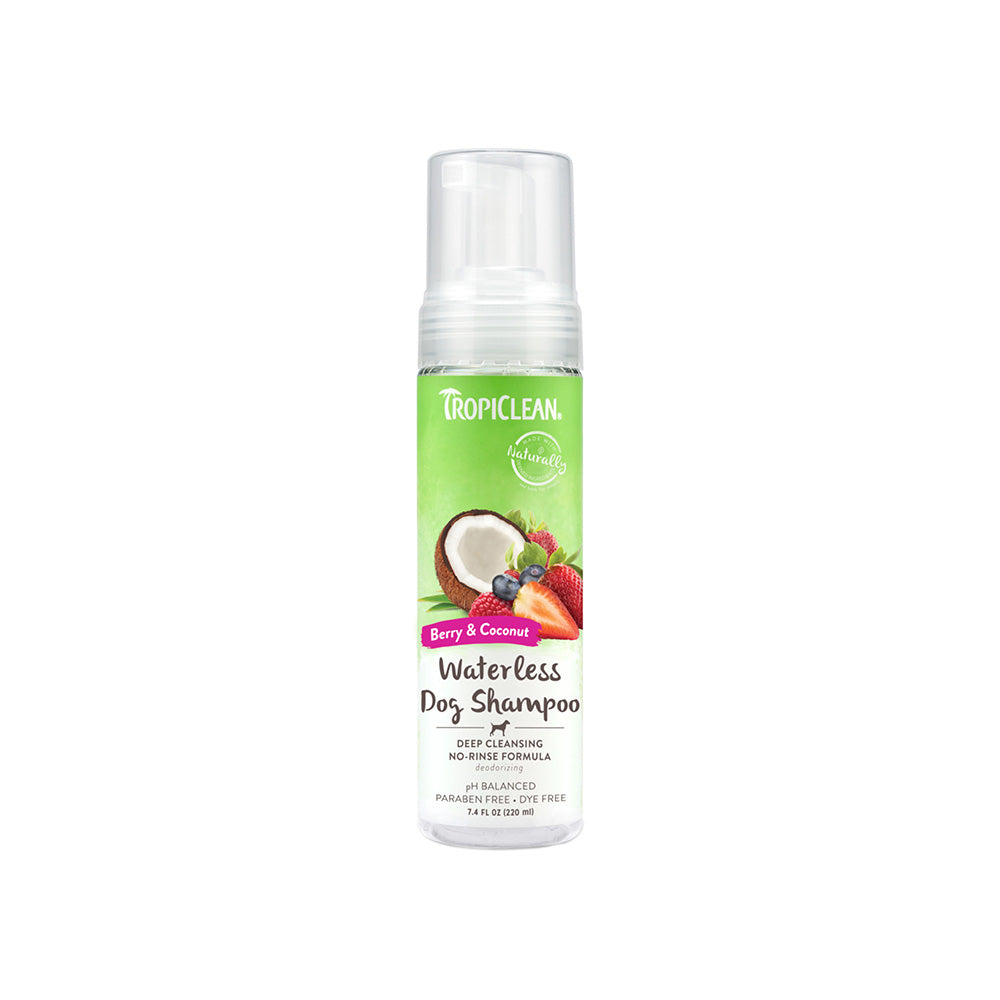 TROPICLEAN Deep Cleaning Berry & Coconut Waterless Pet Shampoo 355ml