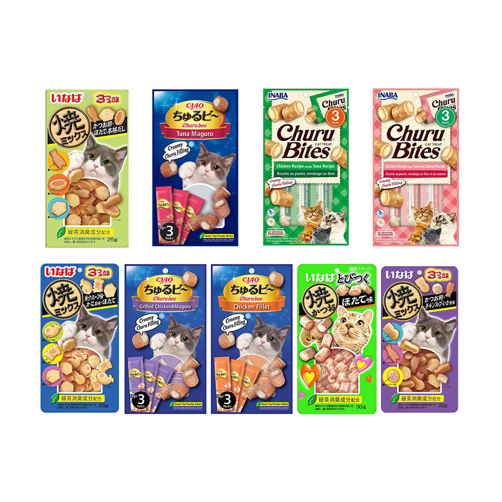 INABA & CIAO Snack Sandwich Pastry + Small Cookies 9 Pcs