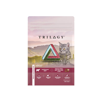 TRILOGY Australian Beef & Freeze Dried Lamb Adult Dry Cat Food 1.8kg/5kg