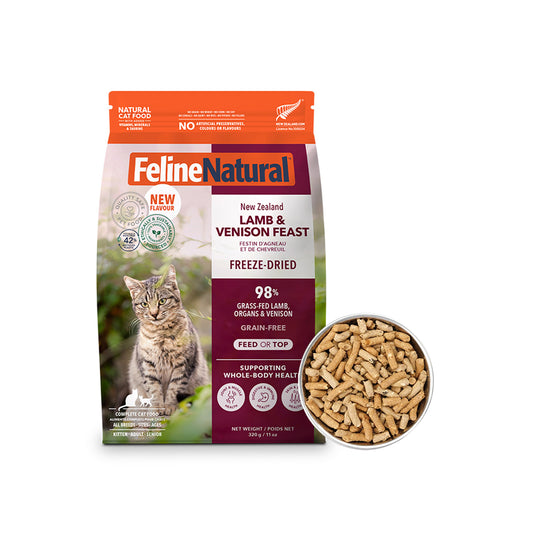 FELINE NATURAL Lamb & Venison Freeze Dried Cat Food