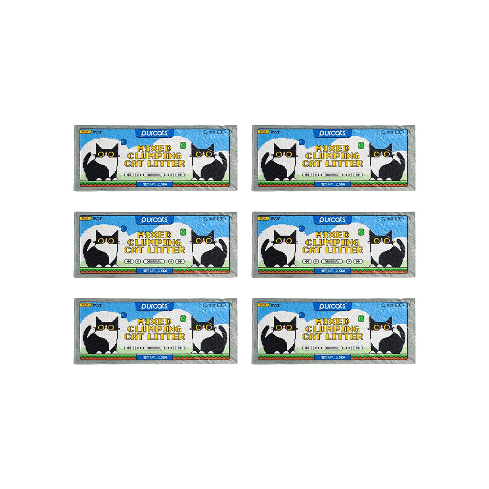 CATURE Mixed Tofu & Bentonite Clumping Cat Litter 2.5kg, Fast Clumping & Dust Free
