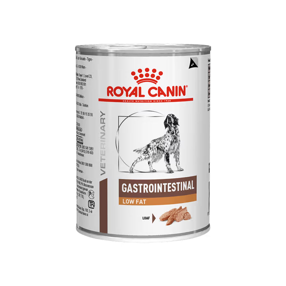 Royal Canin Gastrointestinal Low Fat Adult Wet Dog Food Cans 420g — 9003579024515 variant white-background front packshot