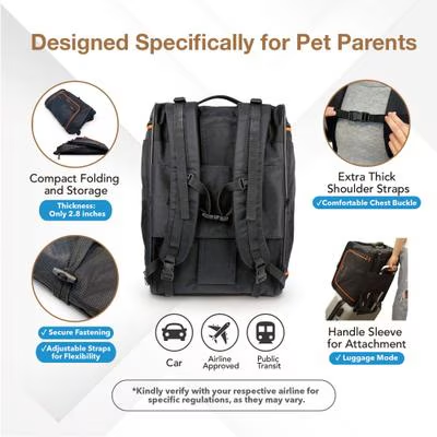 IBIYAYA JetPaw 3-IN-1 Pet Stroller with Removable Carrier