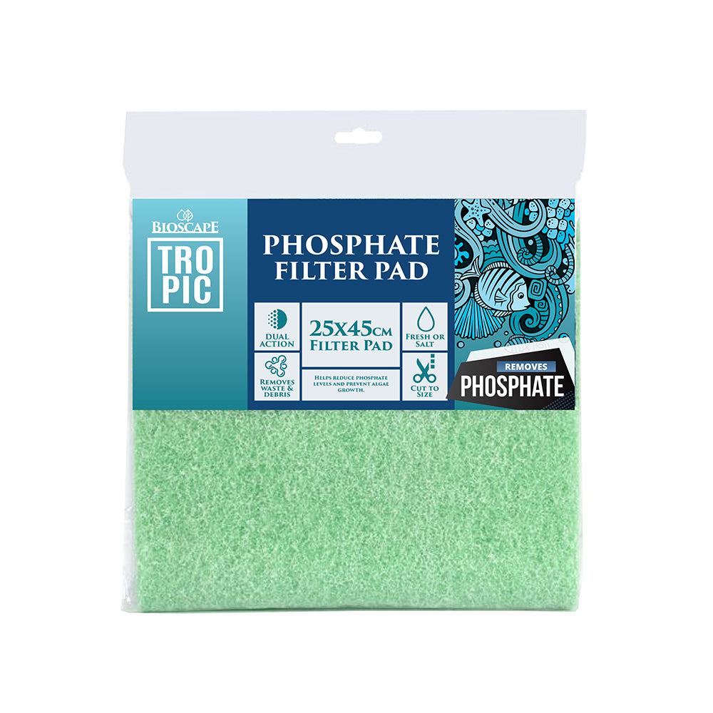 BIOSCAPE Phosphate Removal Aquarium Filter Pad 25 x 45cm — barcode 9327975043476