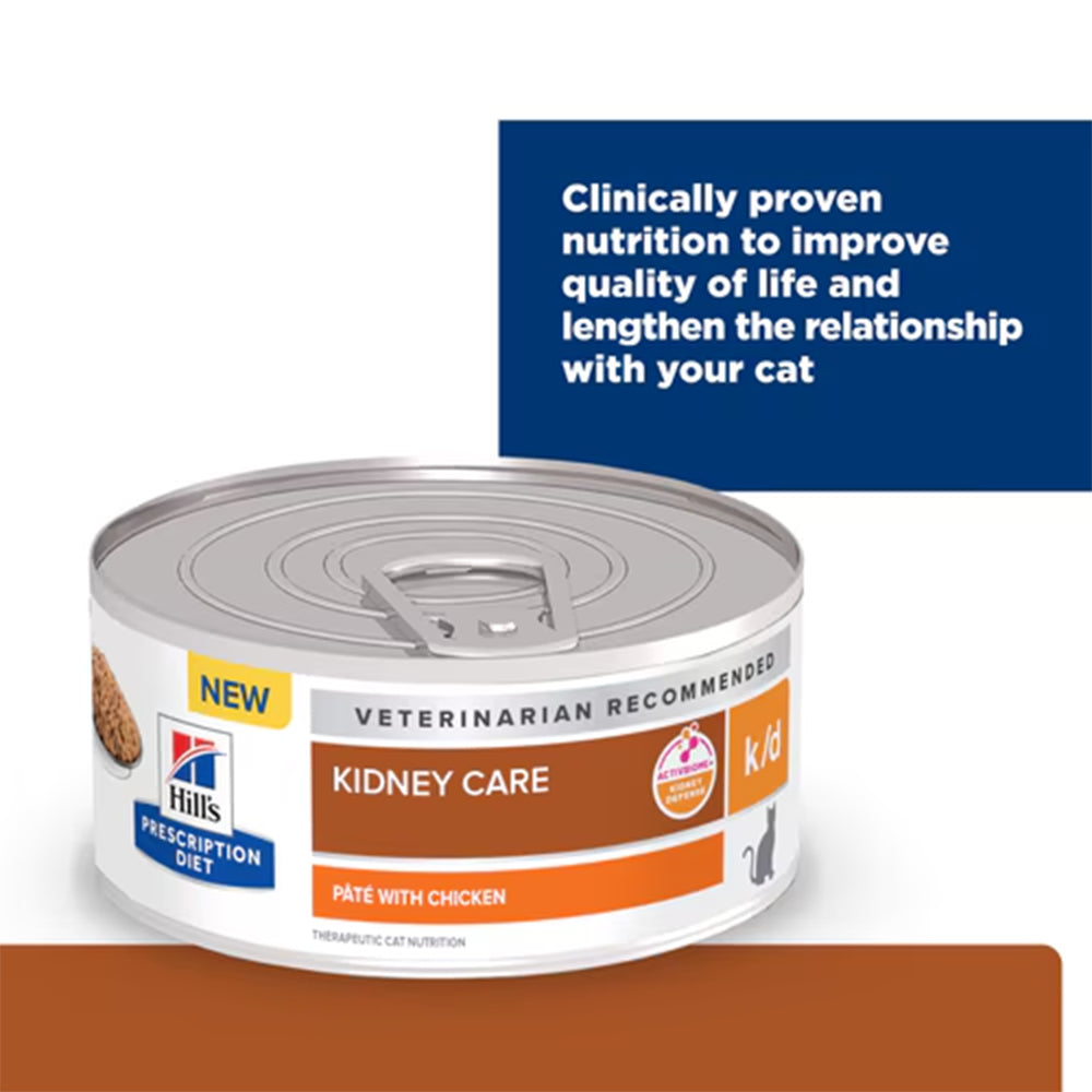 HILLS PRESCRIPTION DIET K/D Kidney Care Pâté with Chicken Wet Cat Food — product image 4
