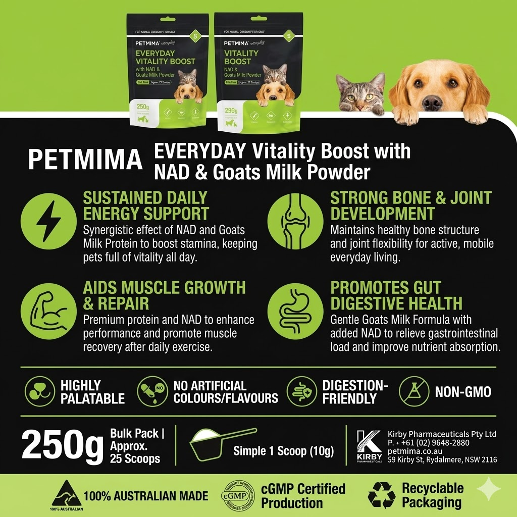 PETMIMA Vitality Boost + NAD & Goats Milk 250g