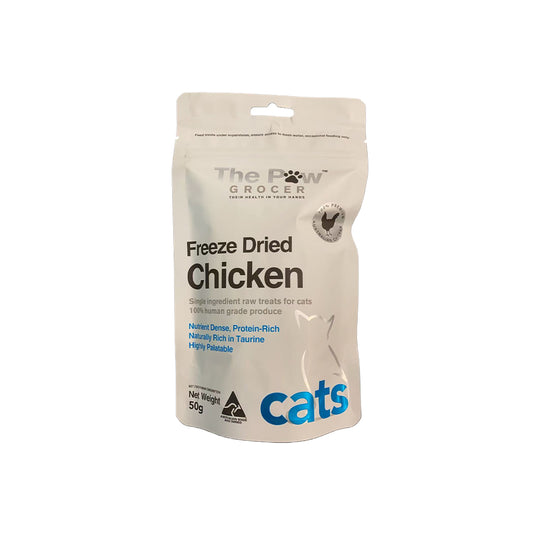 THE PAW GROCER Freeze Dried Diced Chicken Thigh Cat Treats 50g