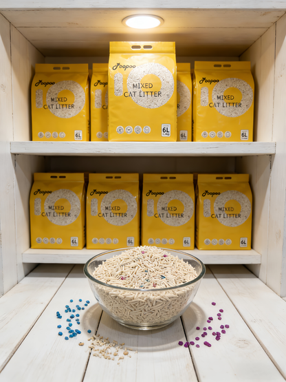 POOPOO Original Tofu & Bentonite Mixed Cat Litter