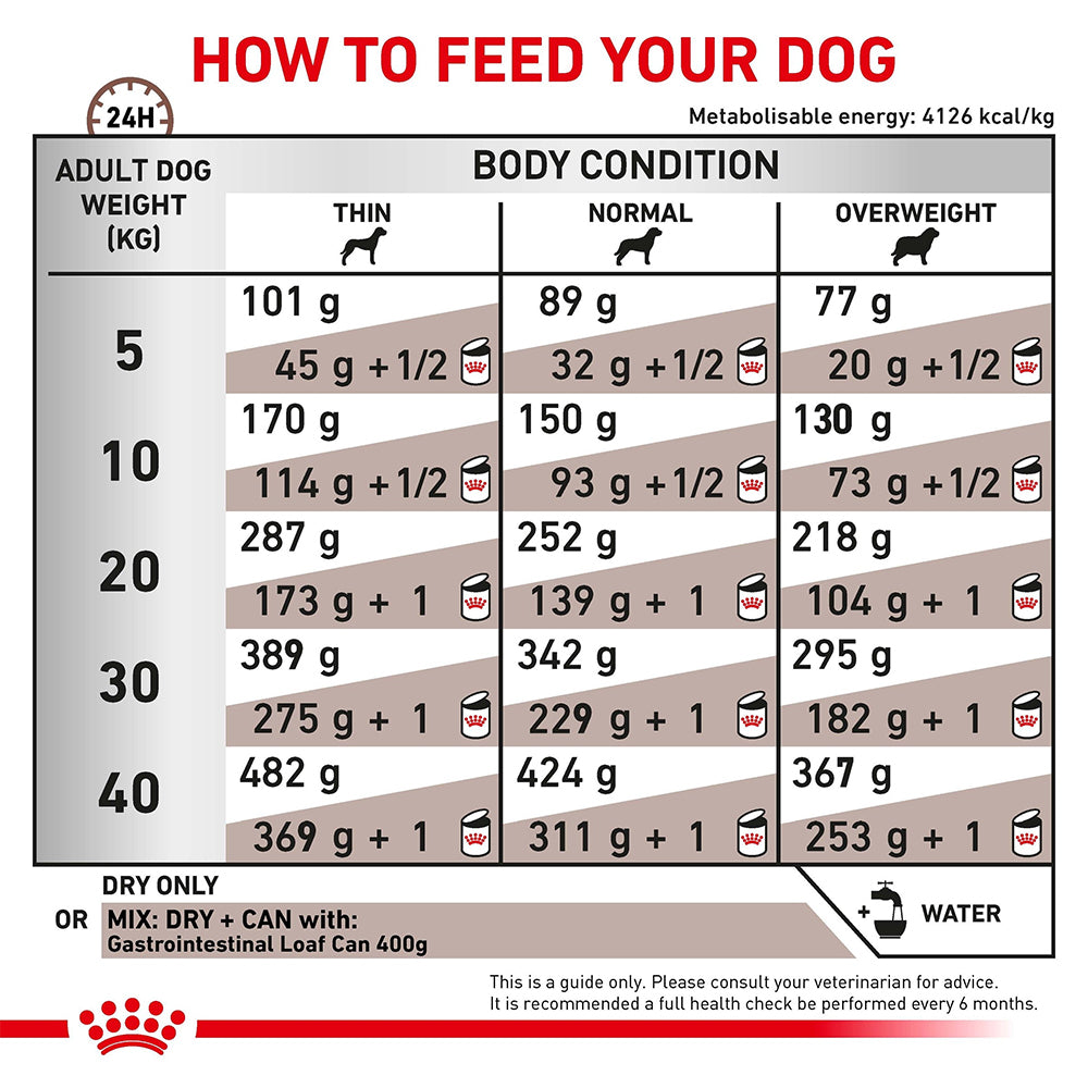 Royal Canin Gastrointestinal Adult Dry Dog Food 2kg — product information image