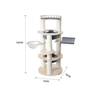 HONEYPOTCAT Harmony Wood Cat Tower de220052/de220052pro