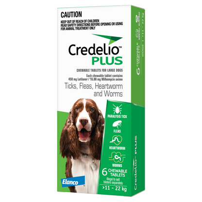 CREDELIO PLUS for Dogs 11-22kg Green