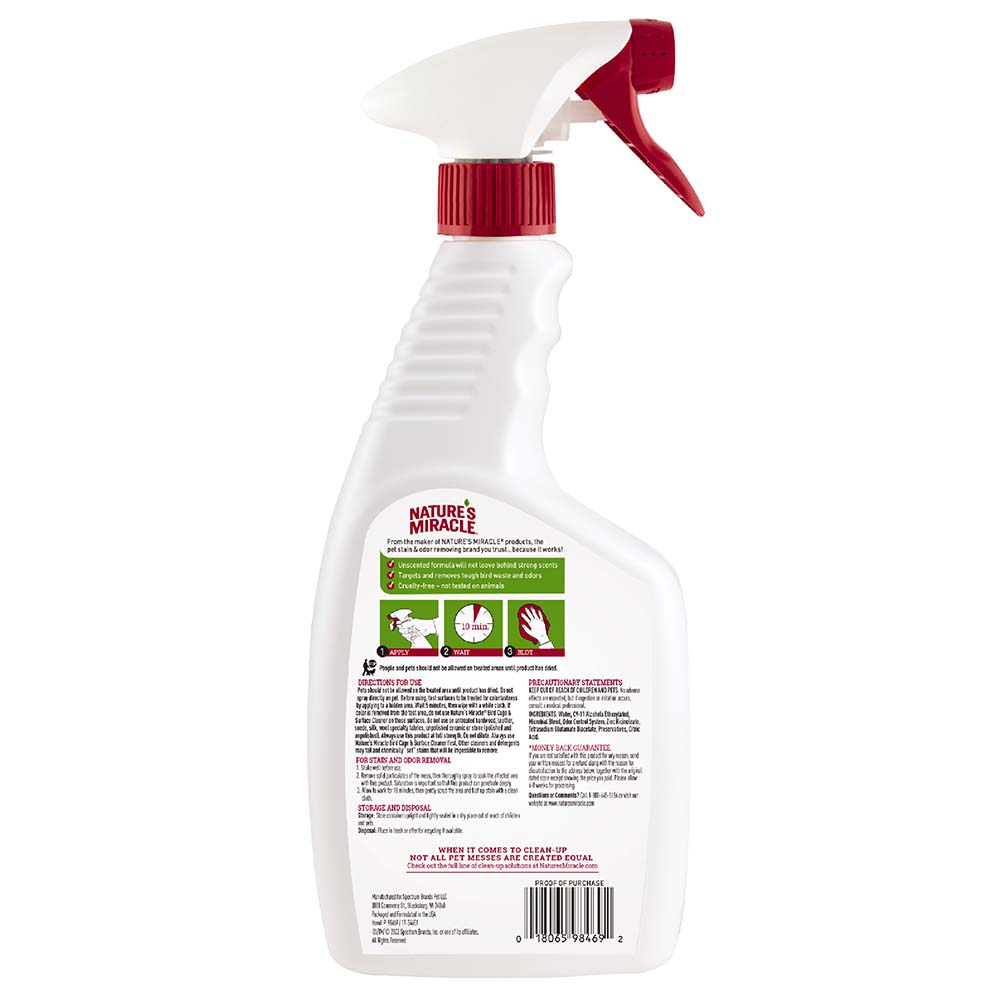 NATURE'S MIRACLE Bird Cage Cleaner 709ml