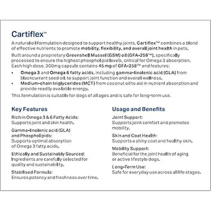 CARTIFLEX Joint Support Supplement for Dogs 56 Capsules