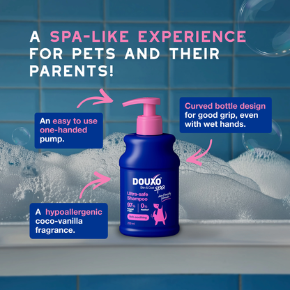 DOUXO Skin And Coat Spa Ultra Safe Itch Soothing Dog Shampoo 250ml