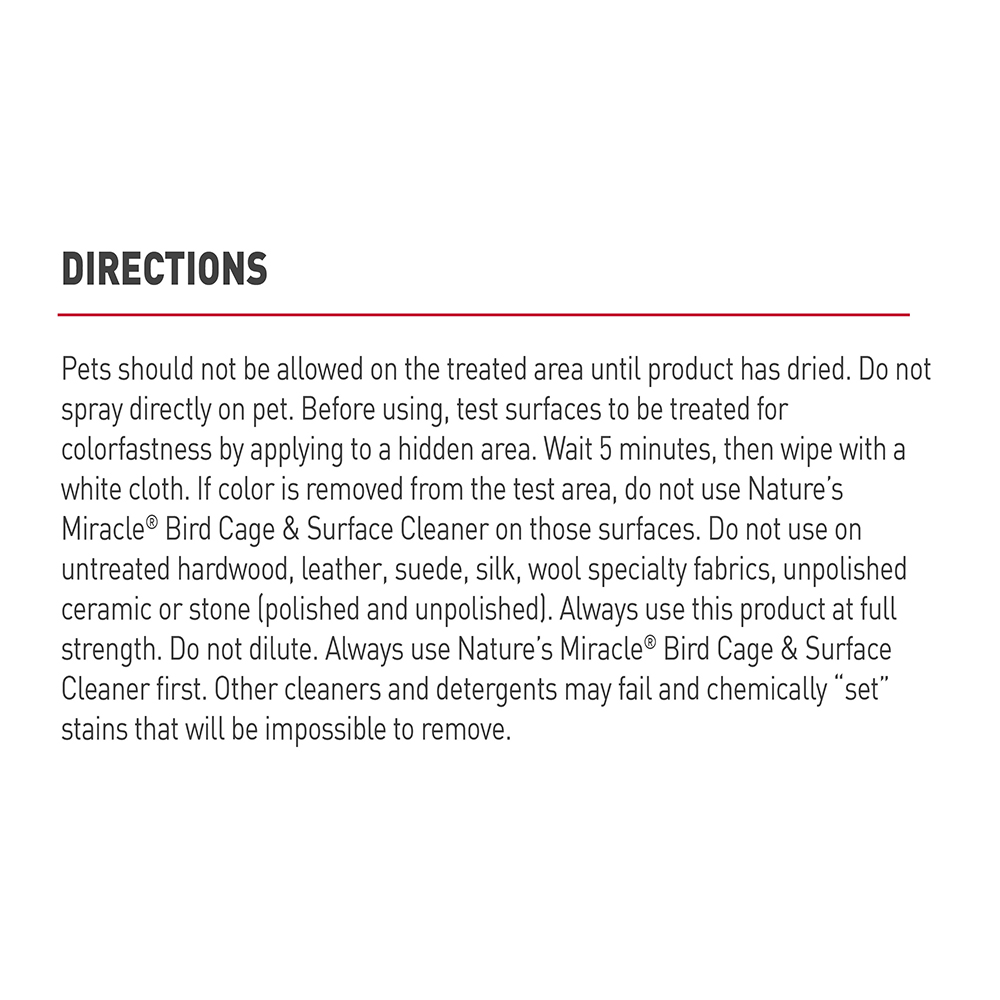 NATURE'S MIRACLE Bird Cage Cleaner 709ml